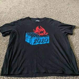 Crazy Dog 2020 Dumpster Fire Mens Tshirt 2x
